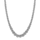 Sterling Silver Rosetta Necklace, Women's, Size: 17, Grey