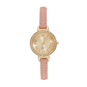 Vivani Women's Crystal Pink Watch