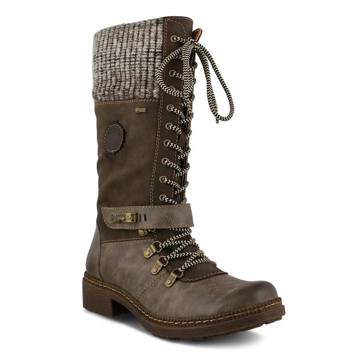 Spring Step Ababi Women's Water Resistant Hiking Boots, Size: 42, Dark Beige
