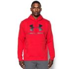Men's Under Armour Rival Graphic Hoodie, Size: Small, Red