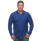 Big & Tall Croft & Barrow&reg; Classic-fit Stretch Performance Pique Polo, Men's, Size: 3xl Tall, Dark Blue