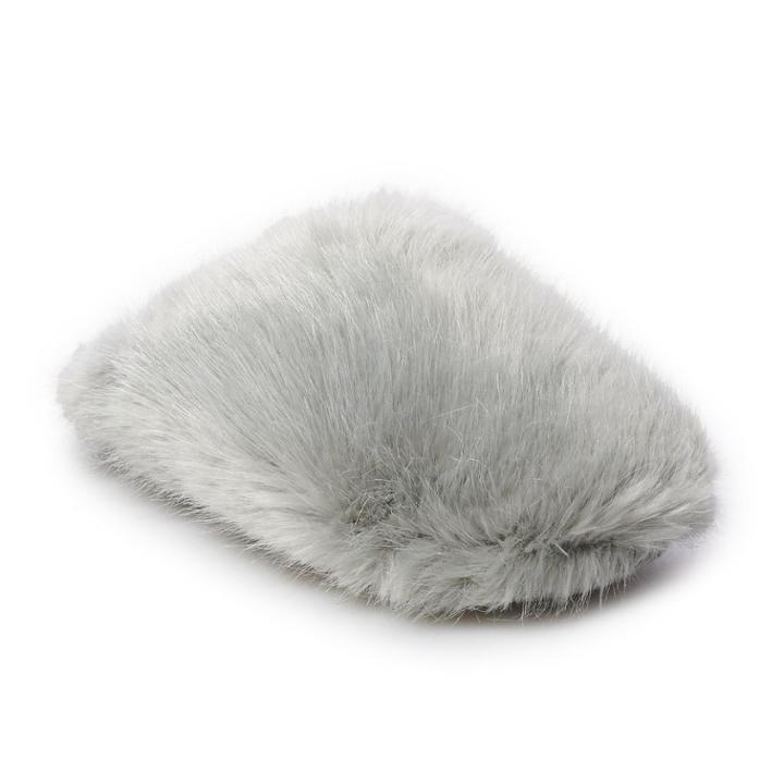 Women's Lc Lauren Conrad Plush Scuff Slippers, Size: Small, Grey