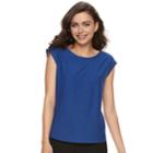 Women's Elle&trade; Swiss Dot Tee, Size: Large, Dark Blue
