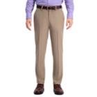 Big & Tall Haggar&reg; Cool 18&reg; Pro Slim-fit Wrinkle-free Flat-front Super Flex Waist Pants, Men's, Size: 34x36, Med Beige