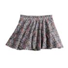 Girls 4-10 Jumping Beans&reg; Printed Pieced Skater Skort, Size: 10, Med Grey