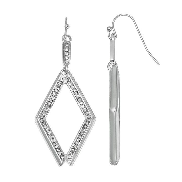 Jennifer Lopez Kite Nickel Free Drop Earrings, Women's, Silver