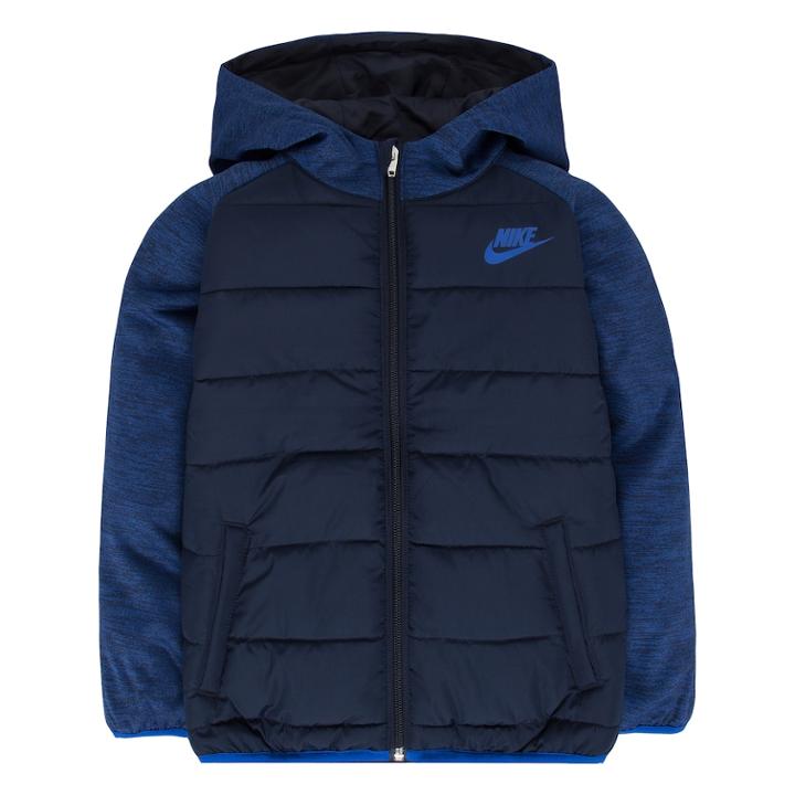 Boys 4-7 Nike Therma Fleece Quilted Jacket, Size: 4, Med Blue