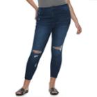 Juniors' Plus Size So&reg; High-rise Ankle Jeggings, Teens, Size: 24, Blue