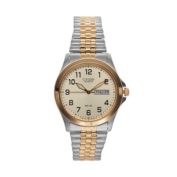 Citizen Men's Two Tone Stainless Steel Watch - Bf0574-92p, Multicolor