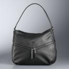 Simply Vera Vera Wang Zipper Pocket Hobo Bag, Women's, Black