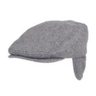Men's Dockers&reg; Wool-blend Quilted Melton Earflap Ivy Cap, Size: S/m, Dark Grey