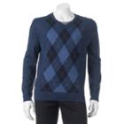 Big & Tall Apt. 9 Classic-fit Argyle Merino Sweater, Men's, Size: 3xb, Blue