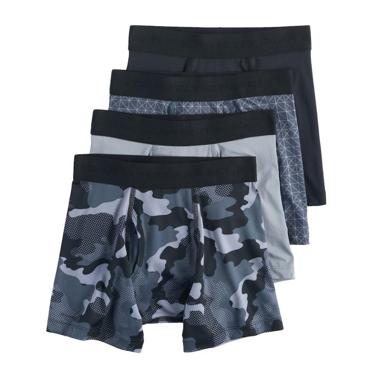 Boys 8-20 Tek Gear&reg; 4-pk Performance Underwear, Size: 14-16, Grey