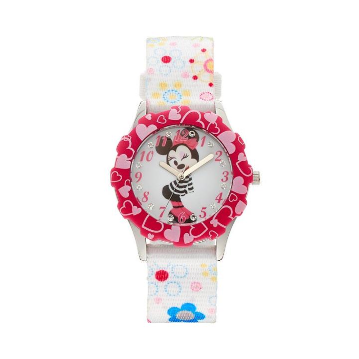 Disney's Minnie Mouse Girls' Watch, White