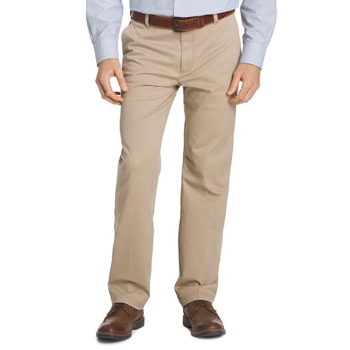 Big & Tall Izod Straight-fit Performance Plus Stretch Chino Pants, Men's, Size: 44x34, Med Beige
