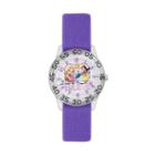 Disney Princess Cinderella, Rapunzel & Belle Kids' Time Teacher Watch, Women's, Purple