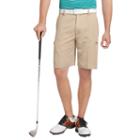 Men's Izod Xfg Solid Microfiber Performance Cargo Golf Shorts, Size: 38, Lt Beige