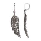 Simply Vera Vera Wang Feather Nickel Free Drop Earrings, Women's, Oxford
