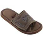 Men's Kansas State Wildcats Memory Foam Slide Sandals, Size: Large, Brown