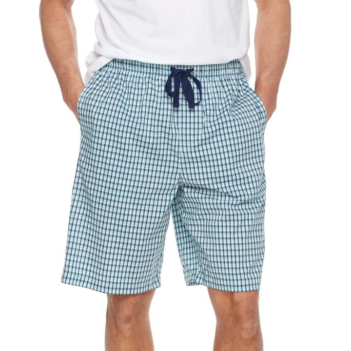 Men's Croft & Barrow&reg; True Comfort Stretch Woven Sleep Shorts, Size: Small, Brt Blue