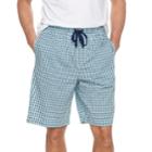 Men's Croft & Barrow&reg; True Comfort Stretch Woven Sleep Shorts, Size: Small, Brt Blue