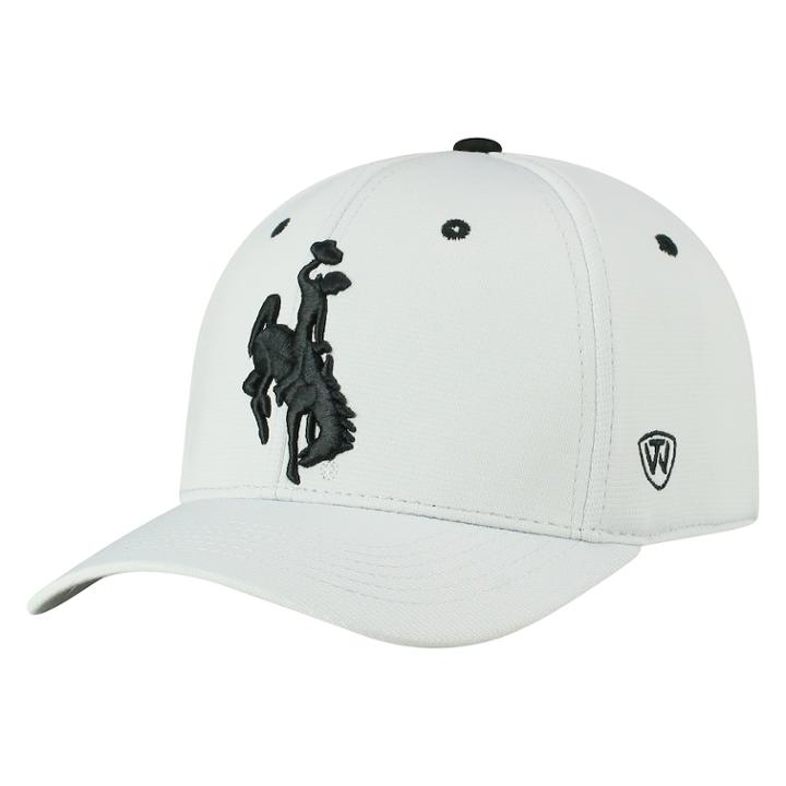 Adult Top Of The World Wyoming Cowboys High Power Cap, Men's, Light Grey