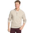 Big & Tall Izod Classic-fit Marled Quarter-zip Sweater, Men's, Size: 3xb, Med Beige