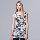 Women's Simply Vera Vera Wang Draped Tank, Size: Xl, Dark Green