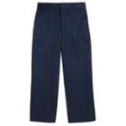 Boys 8-20 French Toast School Uniform Modern-fit Double-knee Flat-front Pants, Boy's, Size: 14, Blue (navy)