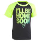 Boys 4-7 Under Armour I'll Be Home Soon Raglan Graphic Tee, Size: 7, Black