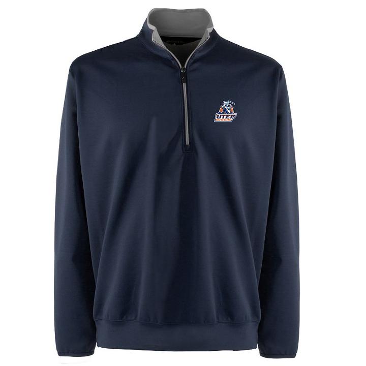 Men's Utep Miners 1/4-zip Leader Pullover, Size: Large, Blue