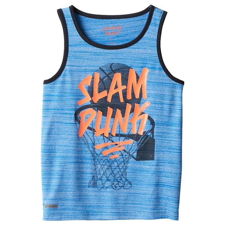 Boys 4-10 Jumping Beans&reg; Playcool Neon Textured Active Muscle Tank Top, Boy's, Size: 6, Blue (navy)