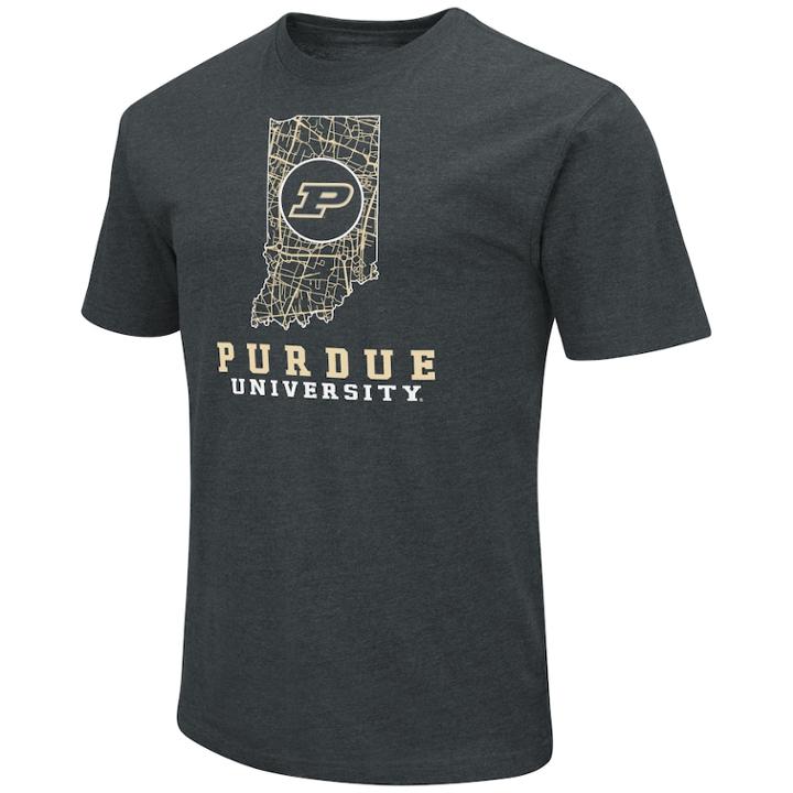 Men's Purdue Boilermakers State Tee, Size: Medium, Oxford