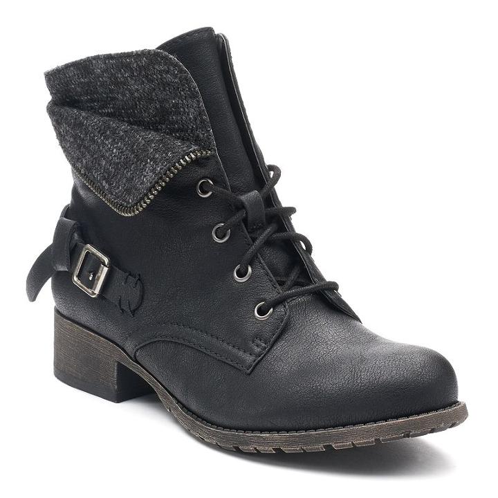 So&reg; Tablet Women's Combat Boots, Size: Medium (9), Oxford