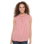 Women's Apt. 9&reg; Ruffle Tank, Size: Xs, Pink