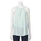 Women's Juicy Couture Pleated Halter Top, Size: Xs, Turquoise/blue (turq/aqua)