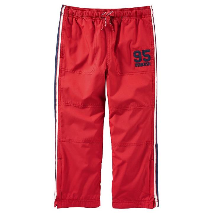 Boys 4-12 Oshkosh B'gosh&reg; Poplin Wind Pants, Size: 10, Red