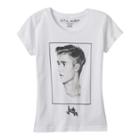 Girls 7-16 Justin Bieber Justin Graphic Tee, Girl's, Size: Large, White