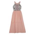 Girls 7-16 Iz Amy Byer Sleeveless Floral Bodice Maxi Dress, Size: 7, Light Pink