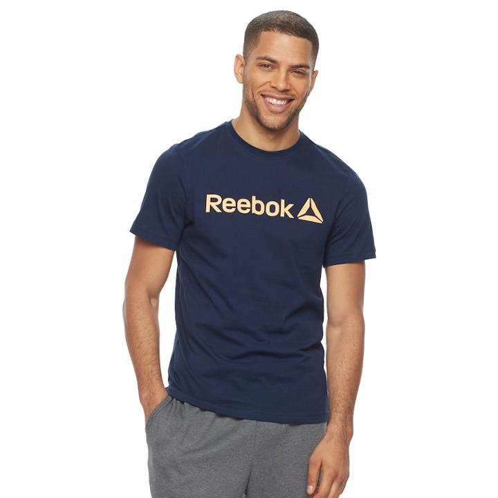 Men's Reebok Delta Tee, Size: Medium, Dark Blue