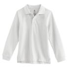 Chaps, Boys 4-7 Pique School Uniform Polo, Boy's, Size: Large, White