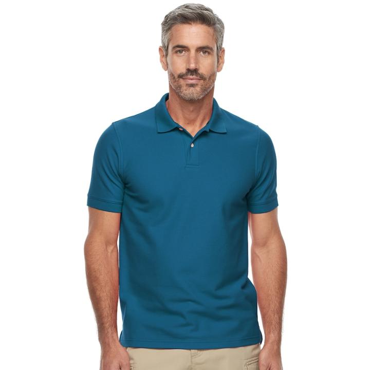 Men's Croft & Barrow&reg; Tailored-fit Polo, Size: Xxl, Brt Blue