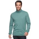 Men's Croft & Barrow&reg; Classic-fit Turtleneck, Size: Small, Lt Green