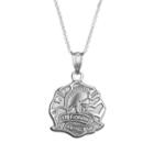 Insignia Collection Sterling Silver St. Florian Pendant Necklace, Women's, Size: 18, Multicolor