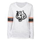 Juniors' Cincinnati Bengals Team Leader Tee, Women's, Size: Large, White