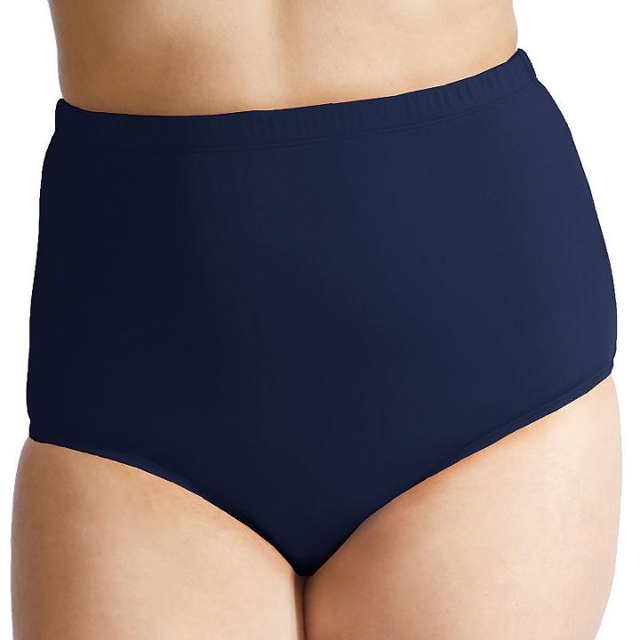 Plus Size Mazu Swim Ultra High-waisted Brief Bottoms, Women's, Size: 22 W, Blue (navy)