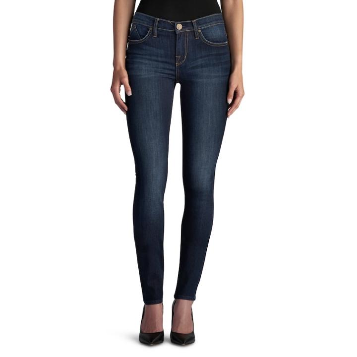Women's Rock & Republic&reg; Berlin Denim Rx&trade; Skinny Jeans, Size: 8 T/l, Dark Blue