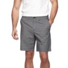 Men's Apt. 9&reg; Regular-fit Crosshatch Textured Stretch Shorts, Size: 40, Black