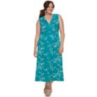 Plus Size Croft & Barrow&reg; Printed Surplice Dress, Women's, Size: 3xl, Dark Blue