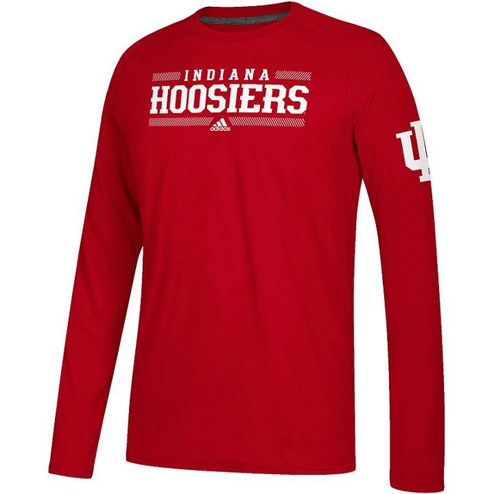 Men's Adidas Indiana Hoosiers Linear Bar Tee, Size: Large, Other Clrs